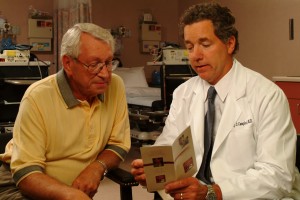 Dr. Campbell with patient